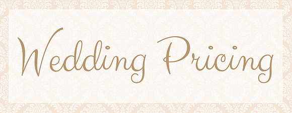 Wedding Pricing